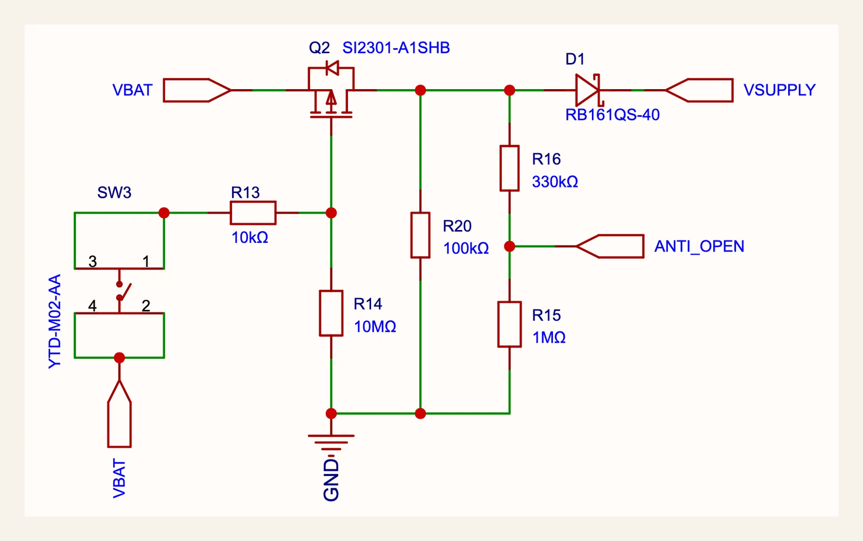The VER6 anti-tamper power bypass circuit